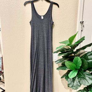 Navy Blue, Jersey Cotton Maxi Dress, Size S